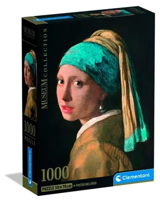 Immagine prodotto di Puzzle CLE 1000 CompactMus.RagazzaConOrecchioPerla.39967