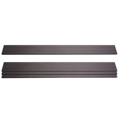 Immagine prodotto di set di 4 doghe per schermo privacy in WPC Sarthe, pannelli frangivento, circa 1 mq ~ 180 cm, antracite