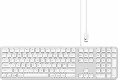 Immagine prodotto di Satechi STC0132A Tastiera Estesa in Alluminio con Cavo USB Layout USA Silver