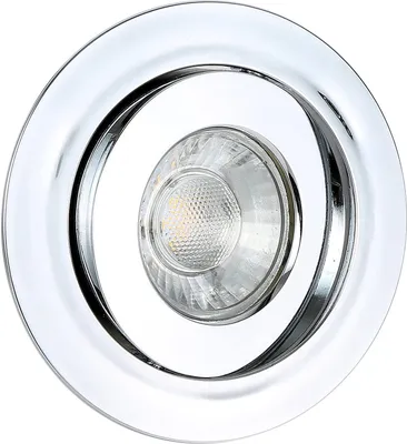 Produktbild von INTEC 8035-3 CR A+, Deckenleuchte, Plastik, Chrom, 8,8 x 8,8 x 4 cm