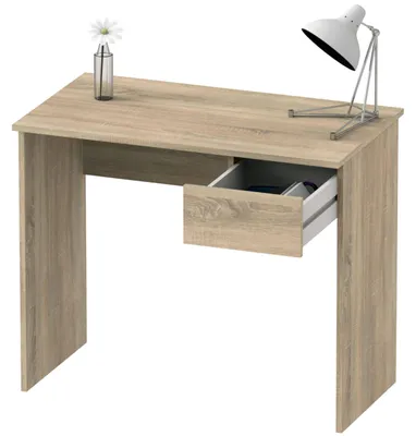 Schreibtisch mit Schublade, Cambrian-Eiche, 75x90x50 cm