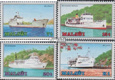 Produktbild von Briefmarken Malawi 1985 Mi 449A-452A (kompl.Ausg.) postfrisch Schiffe auf dem Malawisee