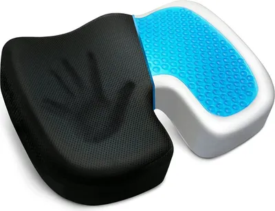 Produktbild von Druckentlastung Sitzkissen, Sitzkissen für Bürostühle, Autositzkissen für das Fahren, Steißbein Schmerzlinderung Kissen, Gel Sitzkissen, Schreibtischstuhl Kissen, Sitzkissen für Autositz Fahrer