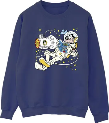 Produktbild von Disney - "Reading In Space" Sweatshirt für Damen BI28941 (S) (Marineblau)