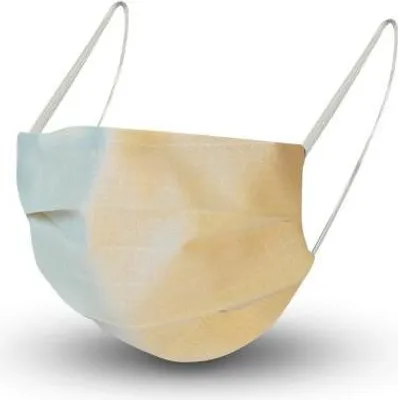 Produktbild von Soft beatembare Maske aus Baumwolle mit em Innenvlies - PASTELLGELB - 15429 + Gratiszugabe