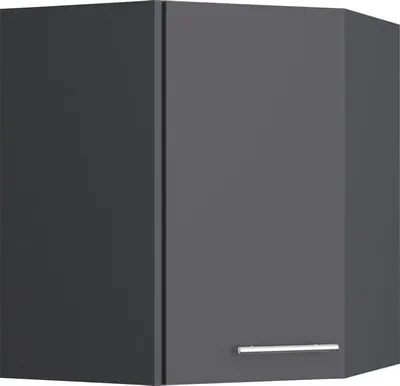 Produktbild von Optifit Eckhängeschrank Ingvar420 BxTxH 60 x 34,9 x 70,4 cm anthrazit matt zerlegt Anschlag reversibel KFIN OEMD606-8+