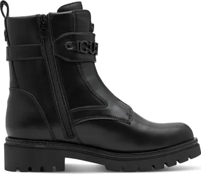 Produktbild von MARCO TOZZI Damen Boot mit Webstoff und GUIDO Schnalle 2-86401-45, Größe:39 EU, Farbe:Schwarz