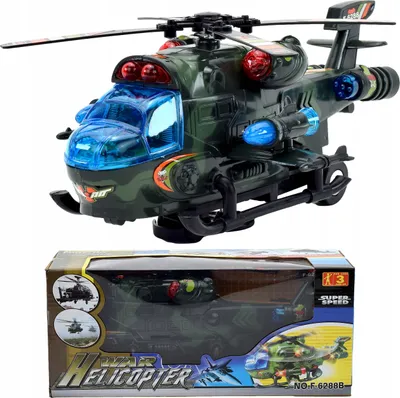 Immagine prodotto di Lolex | Elicottero militare interattivo - 12 x 31 x 11 cm - con luci e suoni - per giochi creativi
