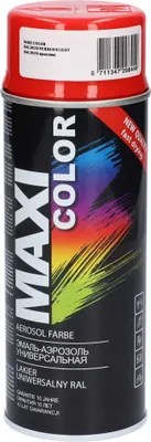Immagine prodotto di Vernice acrilica rosso brillante Maxi Colore RAL3020 400ml MOTIP