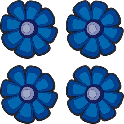 Zdjęcie produktu dla Zestaw 4 podkładek - 10x10 cm - 4 szt. - Niebieski