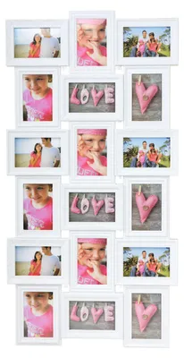 Productafbeelding van XL Fotolijst collage voor 18 Foto's van 10 x 15 & 15 x 10 Cm - Fotolijsten Collage voor foto formaat 9x 10x15 Cm & 9x 15x10 Cm - Fotogalerij