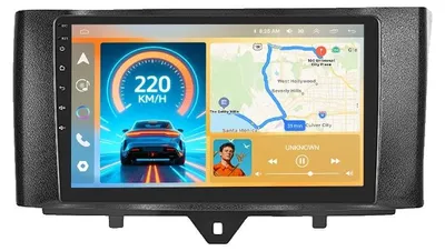 Immagine prodotto di Carplay, compatibilità con smartphone, compatibile con Mercedes-Benz Smart dal 2011 al 2015, modello K8, 8G di memoria, 128G, tecnologia AHD