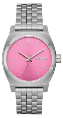 Produktbild von Nixon Time Teller Armbanduhr für Damen in der Farbe Silber mit Armband aus Edels