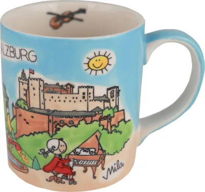 Produktbild von Mila Keramik Städte-Becher Salzburg | ca. 250 ml