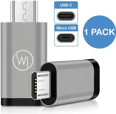 Produktbild von Wicked Chili MicroUSB auf USB C OTG (On-The-Go) Adapter kompatibel mit Huawei EnVizion 360 und USB-C Kameras für Smartphone - Micro-USB OTG auf Typ C Adapter für Handys und Tablets mit MicroUSB Port