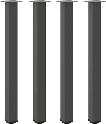 Obrázek produktu pro vidaXL Nohy barového stolu 4 ks. Antracit 100-102 cm ocel