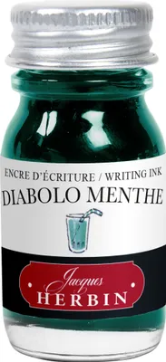 Produktbild von Jacques Herbin 6x Tinte + Tintenroller Flakon 10 ml Pfefferminzgrün 11533T