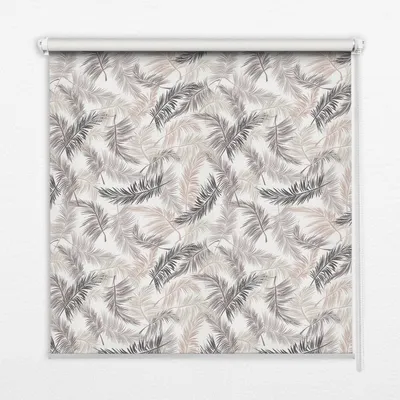 Produktbild von Seitenzug-Rollo Fensterrollo Jalousie - Thermo-Rollo Verdunkelungsrollo - 140x180 cm - Pflanzenblätter