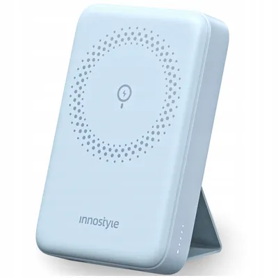 Obrázek produktu pro Innostyle Powermag 2V1 Rychlá Indukční Powerbanka Pro Magsafe 10000Mah Stojan Modrá