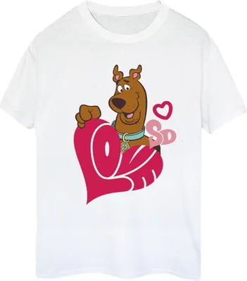 Produktbild von Scooby Doo - "Love Heart" T-Shirt für Damen BI53588 (XL) (Weiß)