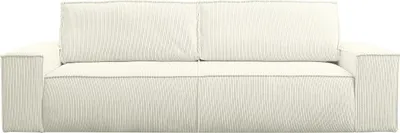 Produktbild von Vente-unique Amelia, Sofabett, Wohnzimmer, Weiß, 4 Sitz(e), Weiß, Strukturierte Oberfläche