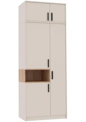 Produktbild von Marmex Möbel Kleiderschrank mit Schrankaufsatz Grant G1/18 Cashmere 88x235x54 cm