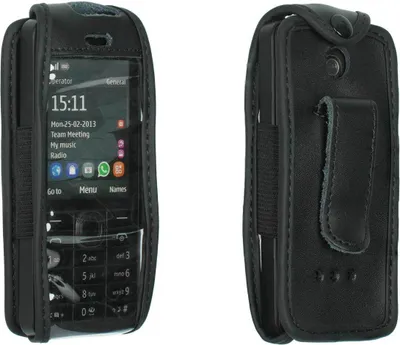 Obrázek produktu pro Ledertasche mit Gürtelclip für Nokia 301