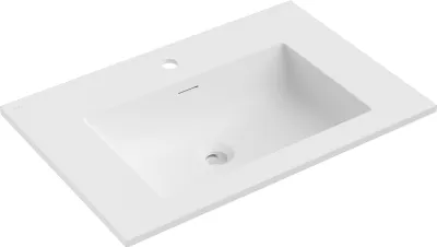 Image de Mexen Otis lavabo à encastrer 71 x 46,5 cm, blanc mat - 25187001