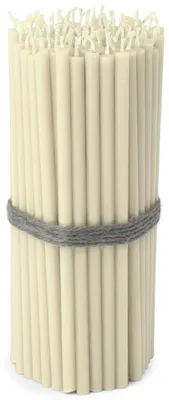 100 Taperkerzen weiß rußfrei tropffrei 16cm Paraffin