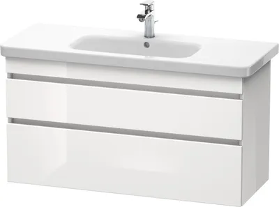 Produktbild von Duravit Waschtischunterbau DURASTYLE 448 x 1130 x 610 mm weiß hochglanz/basalt matt