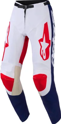Immagine prodotto di Pantaloni RACER RIWAY, ALPINESTARS (bianco/blu/rosso, taglia 32)