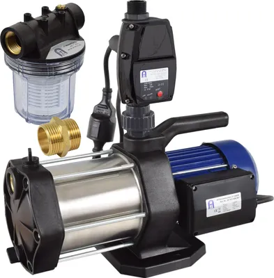 Produktbild von Agora-Tec® Hauswasserautomat Hauswasserwerk 5-1300-5DW-1L mit Pumpensteuerung und Vorfilter