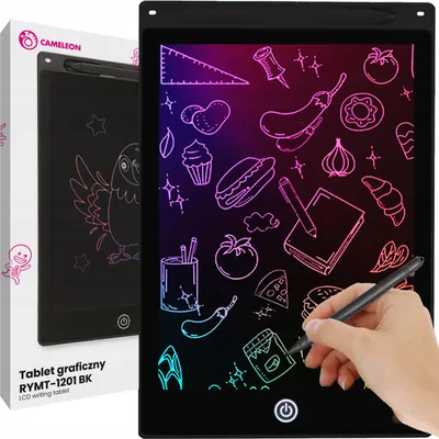 Zdjęcie produktu dla Tablet Graficzny Dla Dzieci 12' Rymt-1201 Bk