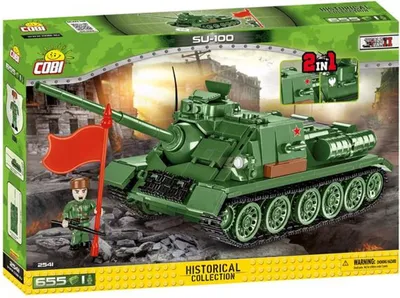 Obrázek produktu pro COBI SU-100, Sada na stavění, 3 rok/roky, Plast, 655 kusů