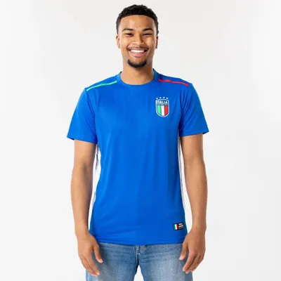 Image de Maillot de football Italie domicile homme - bleu - taille L / Large - maillot FIGC - équipe d'Italie - vêtements de football - produit officiel