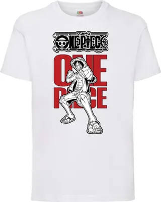 Obrázok produktu pre Detské tričko Kid One Manga Piece Anime 04 Pirates, 7-8 Rok - 128 / biely