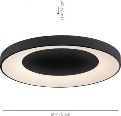 Zdjęcie produktu dla Oprawa sufitowa LED JUST LIGHT ANIKA, antracyt, 70 cm, ściemnialna, CCT