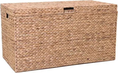 Produktbild von VIVANNO Wäschetruhe Wasserhyazinthe BIG Rechteckig, Natur geflochten - 90x45x50 cm