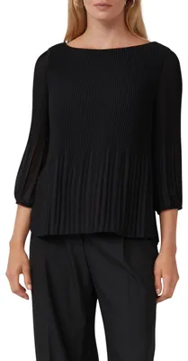Produktbild von s.Oliver 2158907.9999.36, Bluse, Erwachsener, Weiblich, Schwarz, 3/4 Ärmel, Regular fit