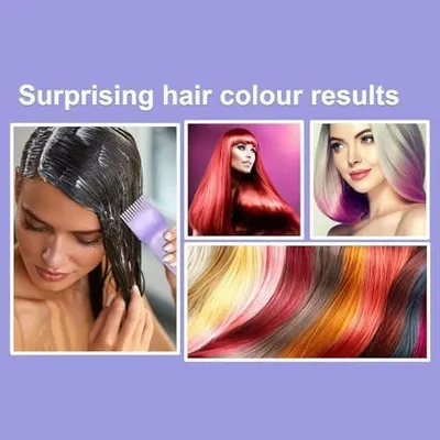 Produktbild von Haarfärbekamm/Haaröl-Applikatorflasche für Kopfhaut, Wurzelapplikator mit | abgestufter Skala, für Salonfärbung, Färbeöl,, 3 Stück