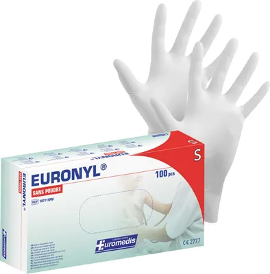 Produktbild von SIS, 100 Vinylhandschuhe Einweg Puderfrei Gr. S, Weiß