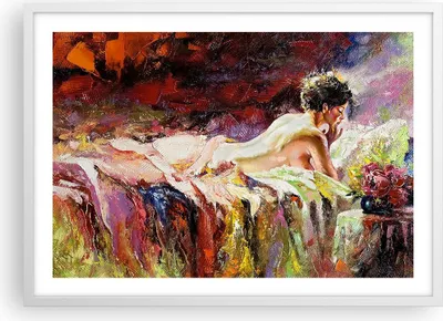 Produktbild von Gerahmtes Poster - Weißer Rahmen - Frau Modell - 70x50 cm - Wand Bild - Wanddeko - Wandbilder - Kunstposter - Wandposter - Bilderrahmen - Bilder - Kunstdruck - Wandbild - P2WAA70x50-3534