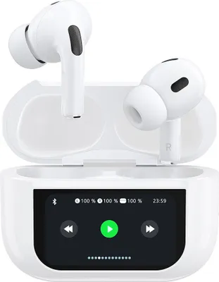 Produktbild von Dudao U19 Kabellose In-Ear Bluetooth 5.3 Kopfhörer mit LED-Anzeige - Weiß
