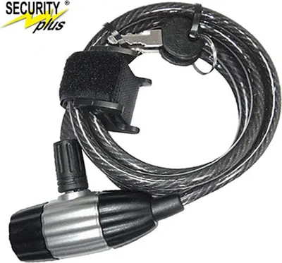 Produktbild von Point Spiralkabelschloss SK55, Security Plus, Stahl, L=1.800mm, Ø=8mm, schwarz