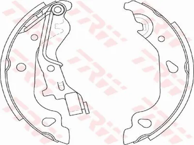 Produktbild von Trw Bremsbackensatz Hinterachse GS8687