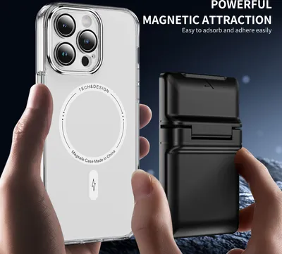 Produktbild von INF Magnetkartenetui mit Ständer für das Handy – Schwarz