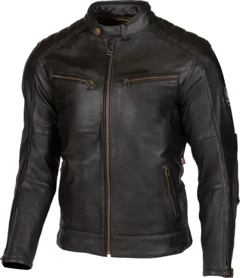Immagine prodotto di Giacca da moto in pelle Merlin Chase II D3O, nera, taglia 40