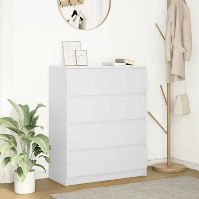 Image de vidaXL Sideboard Blanc 80x35x99 cm Bois composite