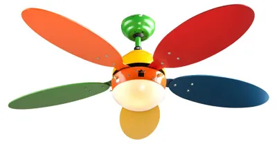 Produktbild von Smart RGB LED Deckenventilator, Sprachsteuerung, bunt, 106,6 cm