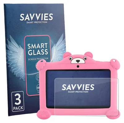 Produktbild von 3x Savvies Schutzglas Folie für LETSGOSPT C88 7" 9H Panzer Schutzfolie Glas Displayschutz klar transparent